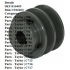 Taylor 016403 Pulley 2AK22 5/8" Shaft