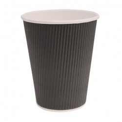 Black Ripple Wall Paper cup 12oz x 500 