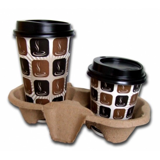 Beverage Tray Cup holder 2 Cups 1x360
