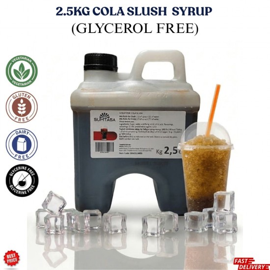 COLA Slush Syrup 2.5kg NO GLYERINE / GLYCEROL