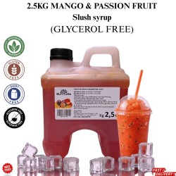 Mango & Passion fruit Slush Syrup 2.5kg NO GLYERINE / GLYCEROL