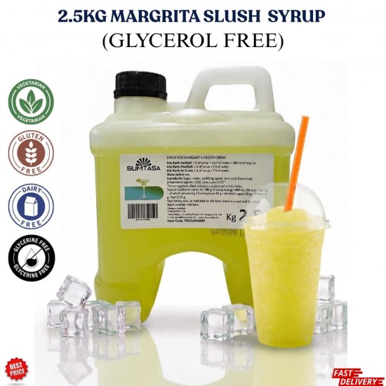 MARGRITA Slush Syrup, Slush Syrup 2.5kg  NO GLYERINE / GLYCEROL