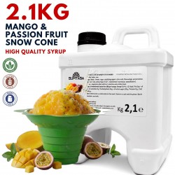 Mango + Passion Fruit Snow cone syrup 2.1Kg