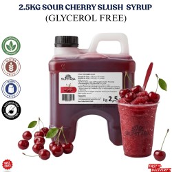 Sour Cherry Slush Syrup 2.5kg  NO GLYERINE / GLYCEROL
