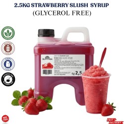 Strawberry Slush Syrup 2.5kg NO GLYERINE / GLYCEROL
