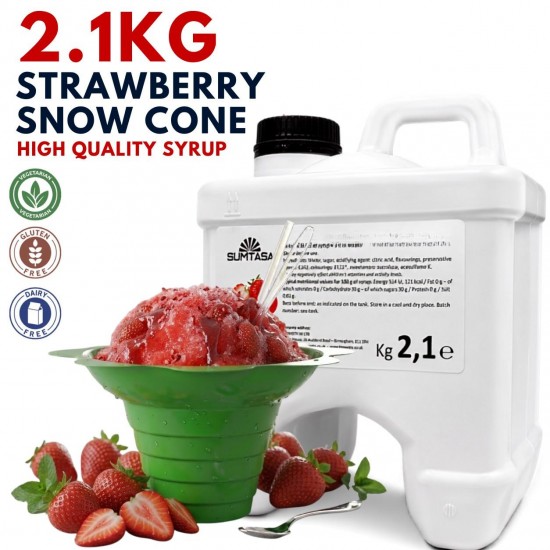 Strawberry Snow cone syrup, 2.1Kg
