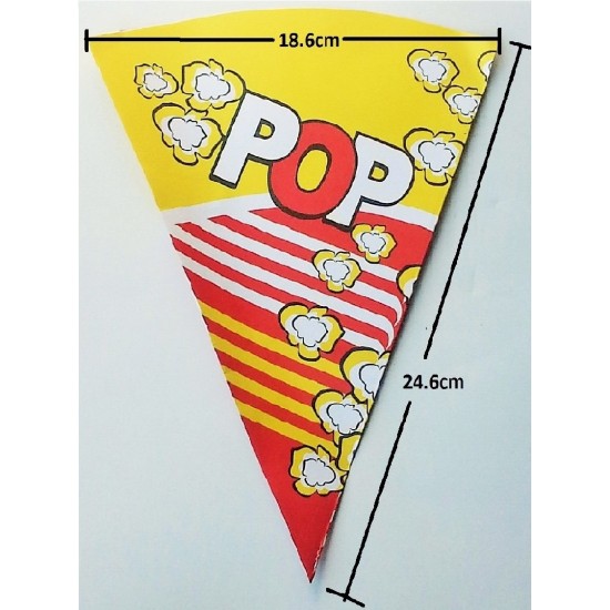 Popcorn paper cones 1x100