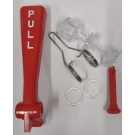 UGOLINI slush machine complete plunger RED with pull handle