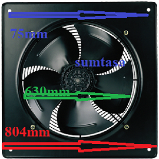 AXIAL FAN YWF4E-630SB,Industrial Ventilation Extractor Axial Exhaust Commercial Blower Plate Fan,
