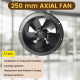 AXIAL FAN YWF4E-250S-T-P92/25-T,Industrial Duct Fan Cased Axial Commercial Kitchen Canopy Extractor (SUCTION)