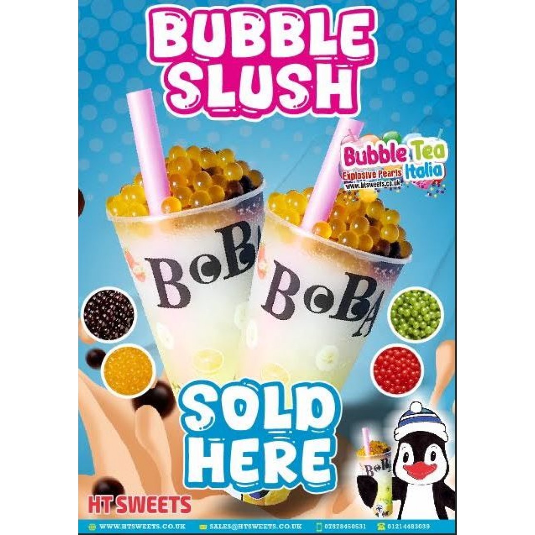 BOBA BALL promotion Poster,bubble slush poster
