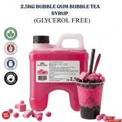 Bubble Gum Bubble Tea Syrup 2.5KG NO GLYERINE / GLYCEROL