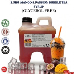 Mango & Passion fruit Bubble Tea Syrup 2.5KG NO GLYERINE / GLYCEROL