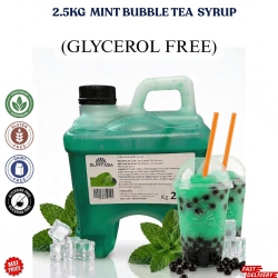 MINT Bubble Tea Syrup 2.5KG-2LT  NO GLYERINE / GLYCEROL