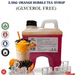 Orange Bubble Tea Syrup 2.5KG NO GLYERINE / GLYCEROL
