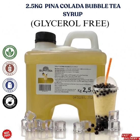 Pina Colada Bubble Tea Syrup 2.5KG NO GLYERINE / GLYCEROL