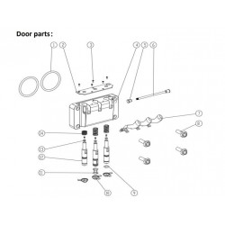 ICE CREAM MACHINE SPARES SUMTASA DOOR ACRYLIC PART NUMBER 4