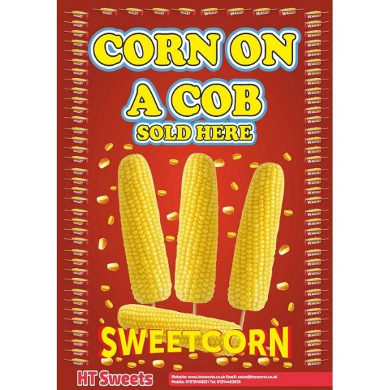 CORN ON A COB ,Buy 1 Get 1 Free,19"x27" (48cmx69cm)