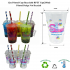 12OZ Printed RPET Slush cups x 5 case x1000 ( 5000 cups)           (350ml)-Recyclable Cup Only