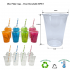 20OZ Milkshake/smoothies plain cups RPET  PINT SIZE,Recyclable Cup