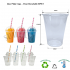 24OZ Milkshake/smoothies plain cups RPET - Recyclable Cup 