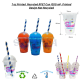 7OZ Printed Slush RPET cups x 1000     (200ml)-Recyclable Cup Only