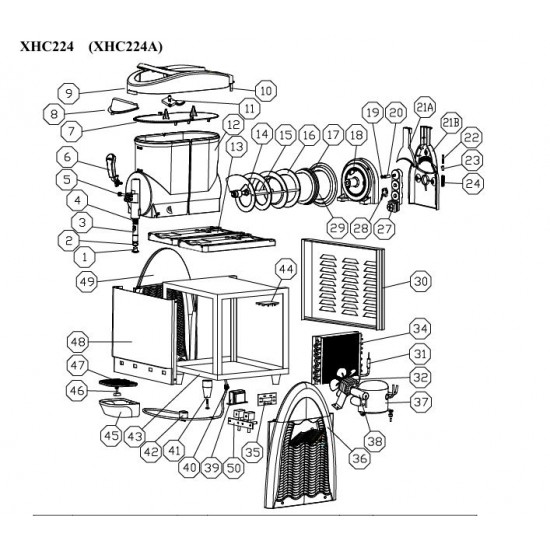 Chinese slush machine Bowl GASKET PART NUMBER 17