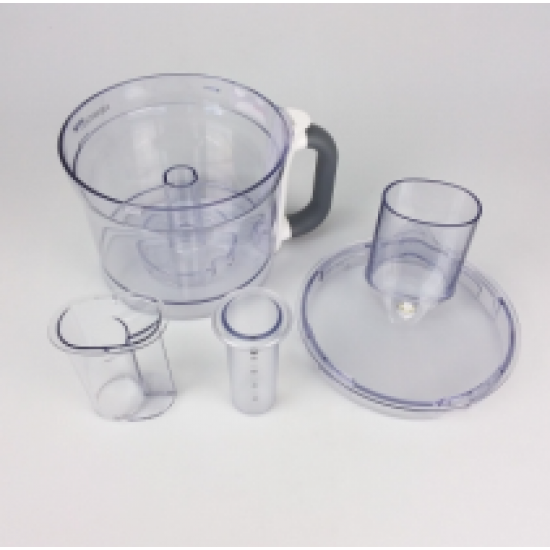 Food Processor Mixing Bowl Complete With Lid (Grey/White) - KW716780