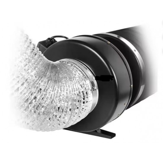 Centrifugal Fans,Greenhouse Exhaust Fan Plastic Blades AC Motor Bearing for Inline Duct Standing Mount 220V-240V With Two Speeds