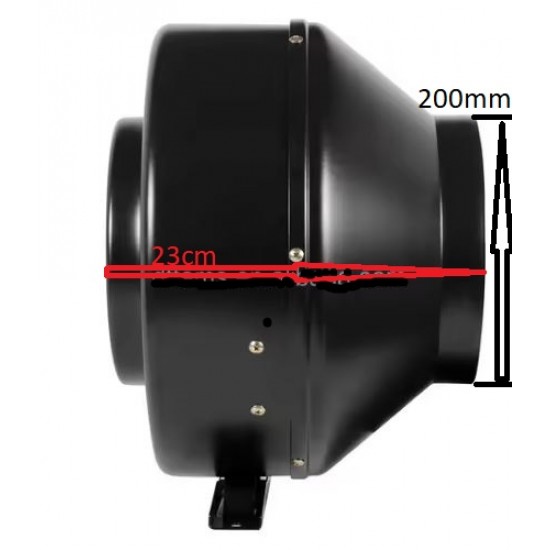 Centrifugal Fans,Greenhouse Exhaust Fan Plastic Blades AC Motor Bearing for Inline Duct Standing Mount 220V-240V With Regulator MODEL 150