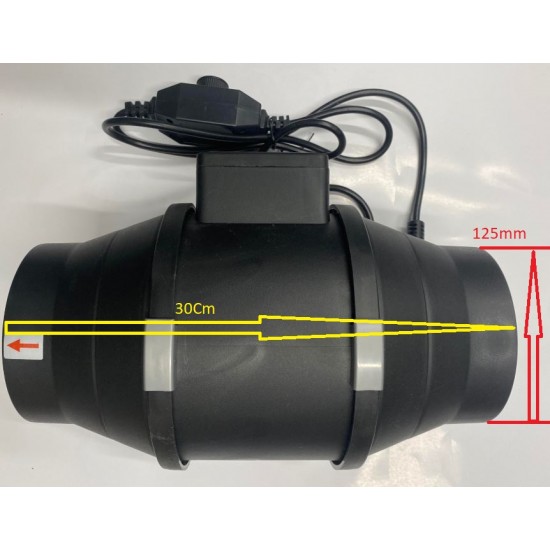 GDFP MIXED FLOW INLINE FAN  Two SPEED,Duct Inline Fan