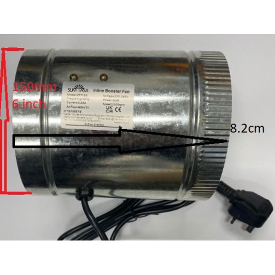 ZTF Duct Fan Exhaust Intake Fan Low Noise,INLLINE BOOSTER FAN,Duct Axial Ventilator Ducting