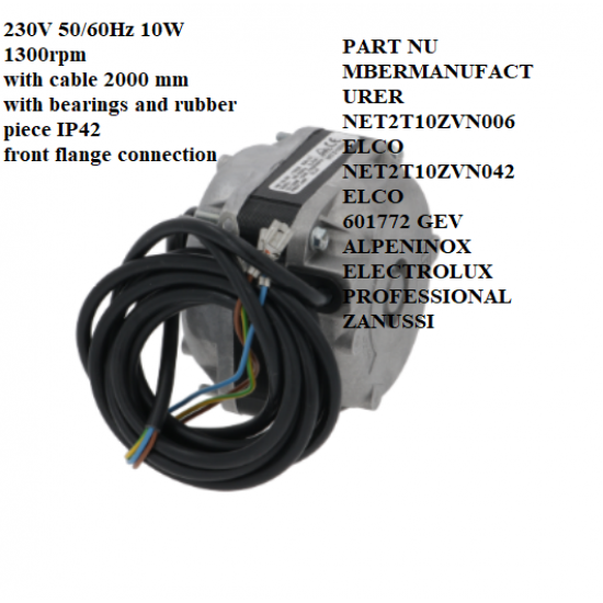 MOTOR ELCO VN 10-20/1832 , 4084745,FAN MOTOR