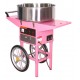 Candyfloss machine with cart