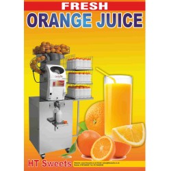 FRESH ORANGE JUICE POSTER