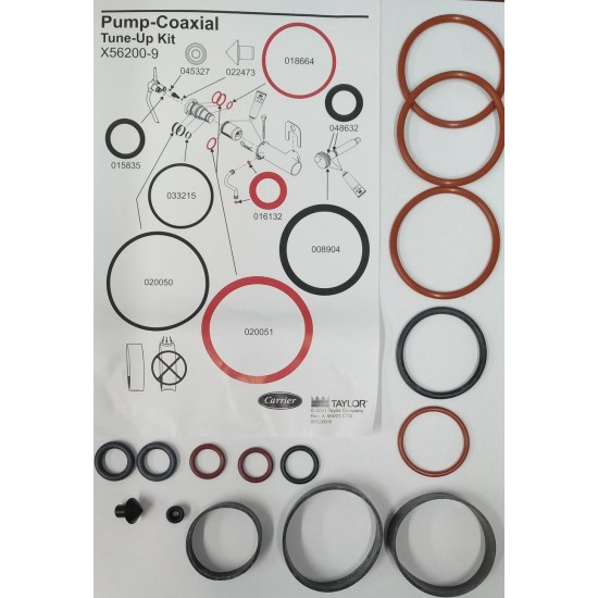 Taylor ,X56200-9 Pump Tune Up Kit,KIT A- PUMP COAX8634/8784