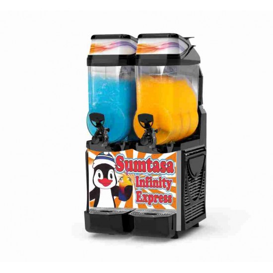 SUMTASA INFINITY Express Slush drinks machine 2x12ltr , with stock (FAST FREEZE)