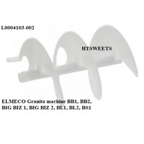 ELMECO L0004103-002 HORIZONTAL AUGER COMPLETE,BB1, BB2, BIG BIZ 1, BIG BIZ 2, BL1, BL2, BS1