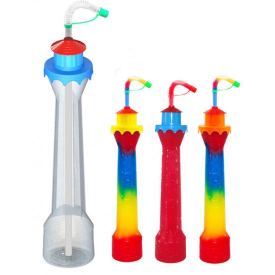 LIGHTHOUSE Slush yard cup 17oz (500ml) HT10 x 144 cups with lid and straw