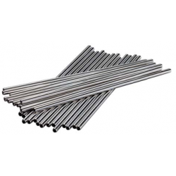 8.5 Inchx6mm St/Steel Metal Straw Pk25- 