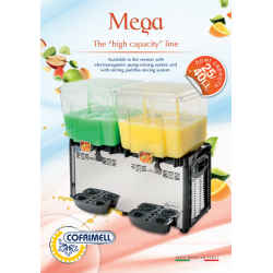 Mega 2M Cofrimell Italian Drink dispenser 2x25L