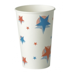 STAR/BALL DESIGN COLD DRINK PAPER CUP 16OZX1000