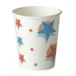 STAR/BALL DESIGN COLD DRINK PAPER CUP 9OZX1000