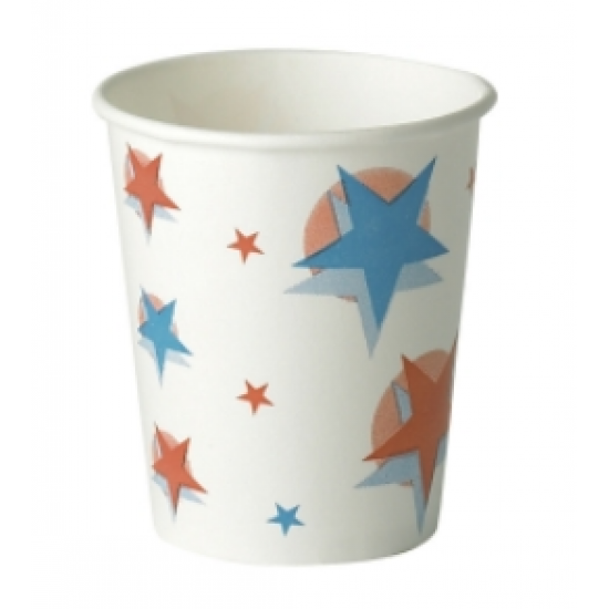 STAR/BALL DESIGN COLD DRINK PAPER CUP 9OZX2000