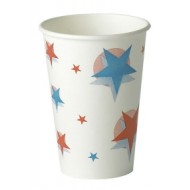 STAR/BALL DESIGN COLD DRINK PAPER CUP 7OZX1000