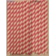 PINK Biodegradable Paper Drinking Straws ,12 x 210mmX12000PCS, SHARP END ,BUBBLE TEA