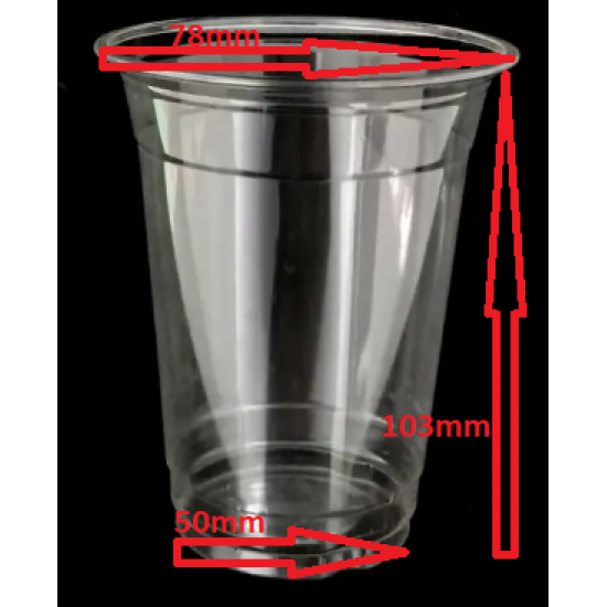 PLA BIODEGRADABLE 10oz x100 CUPS (296ML)