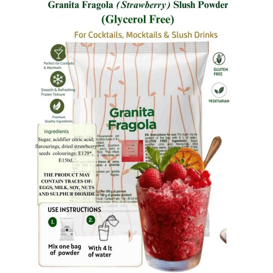 Strawberry S Slush Powder 630g ,NO GLYERINE 