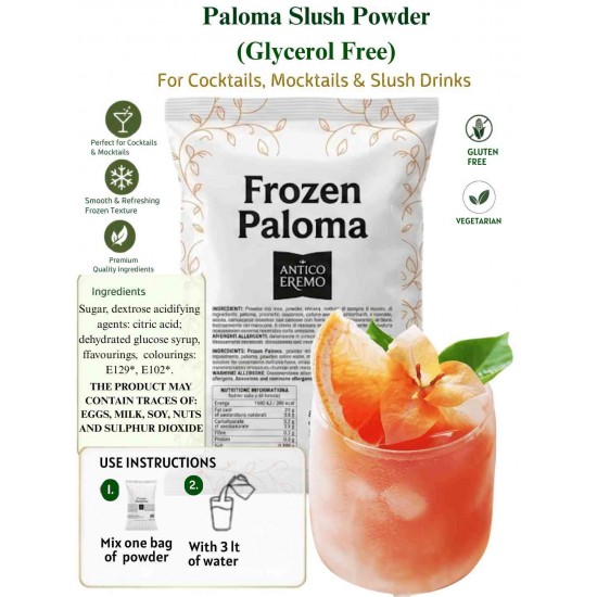 Paloma Slush Powder 630g ,NO GLYERINE 