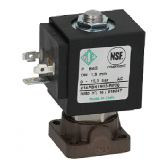 2-WAY SOLENOID VALVE ODE 230/240V 8W,1120192,VIBIEMME,FAEMA,CIMBALI,CASADIO